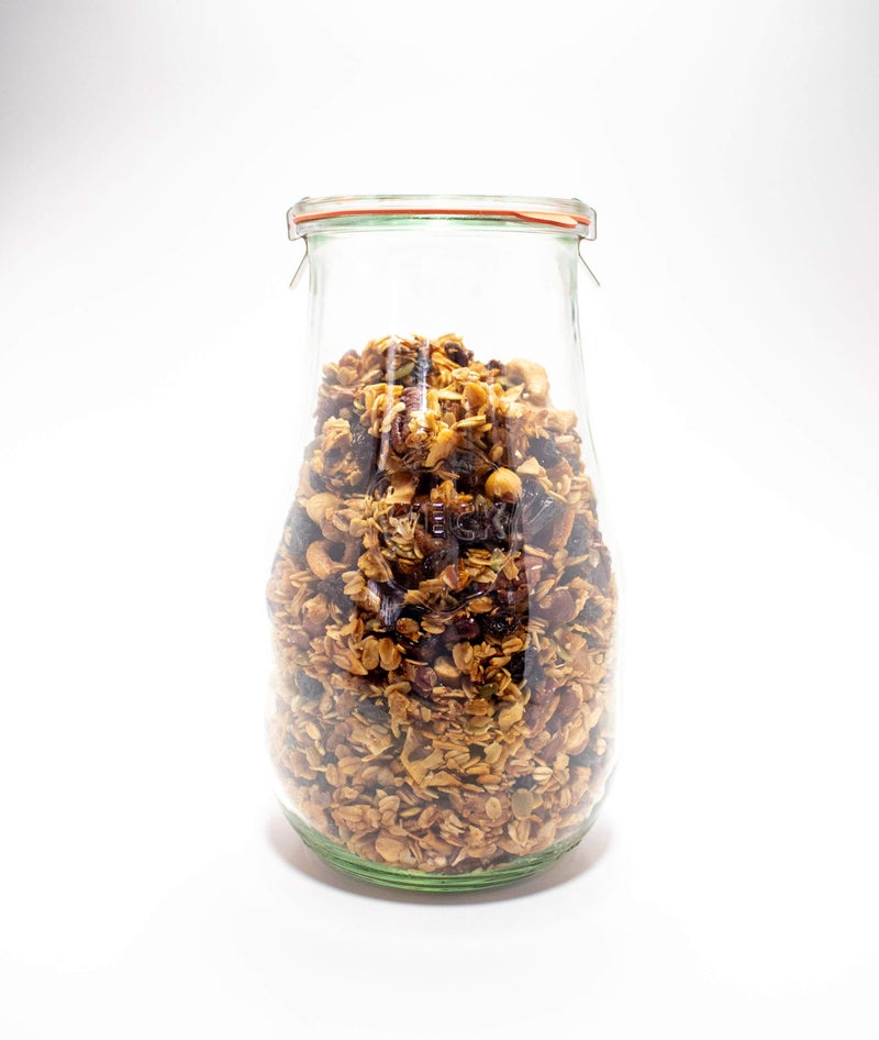 Dycica Weck Tulip Jars 2.5 Liter - Glass Jars for Sourdough Starter, Canning, and Storage with Wide Mouth and Glass Lid (1 Jar) - Image 4